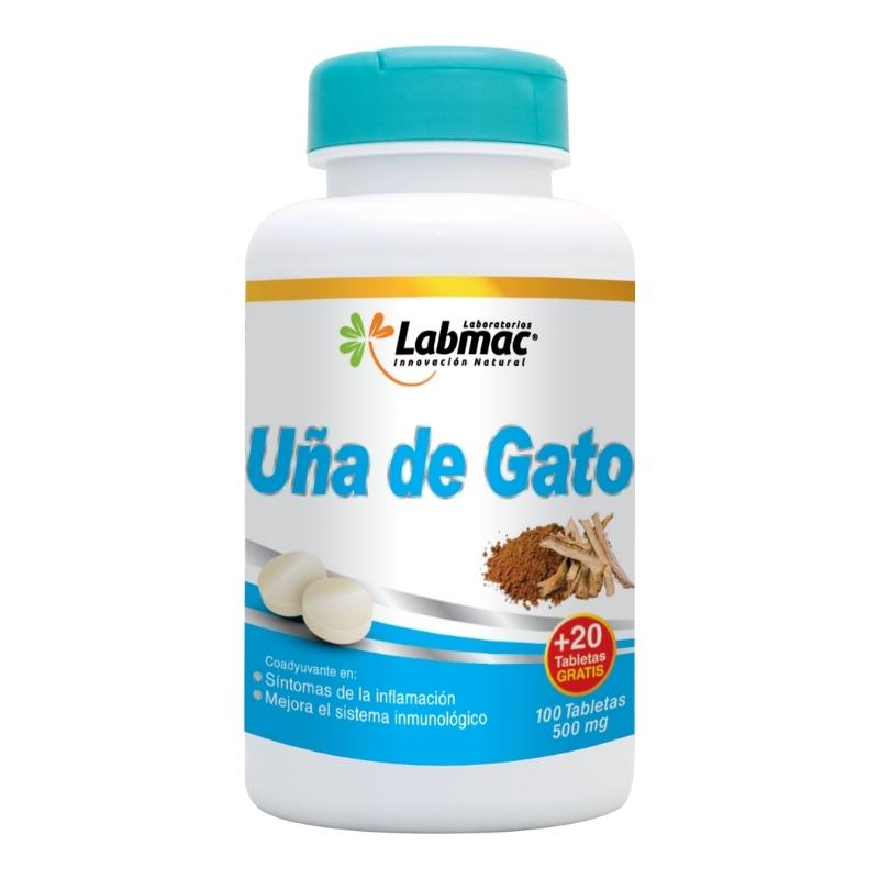 UÑA DE GATO 120 TABLETAS 500 MG  LABMAC