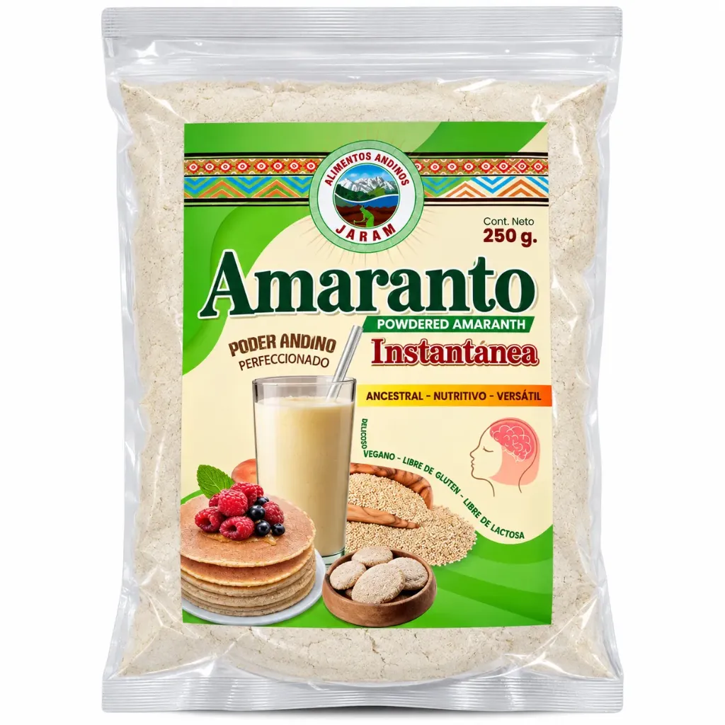 AMARANTO POLVO FUNDA 250 G ALIMENTOS ANDINOS