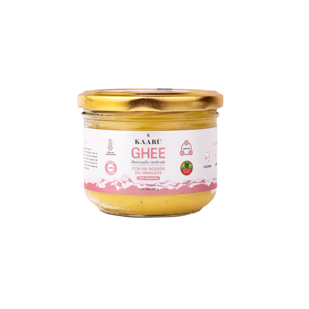 MANTEQUILLA GHEE 180 G CON SAL ROSADA KAARU