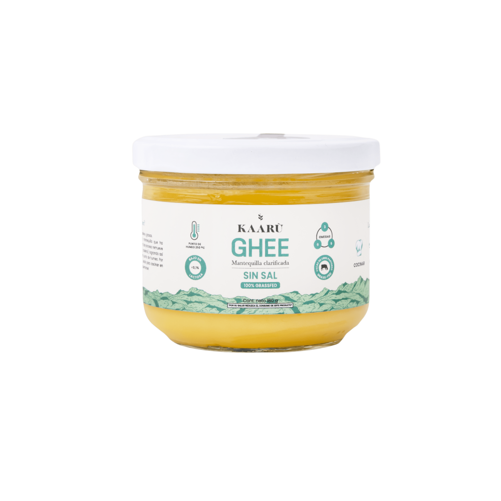 [KAR-0002] MANTEQUILLA GHEE 180 G SIN SAL KAARU