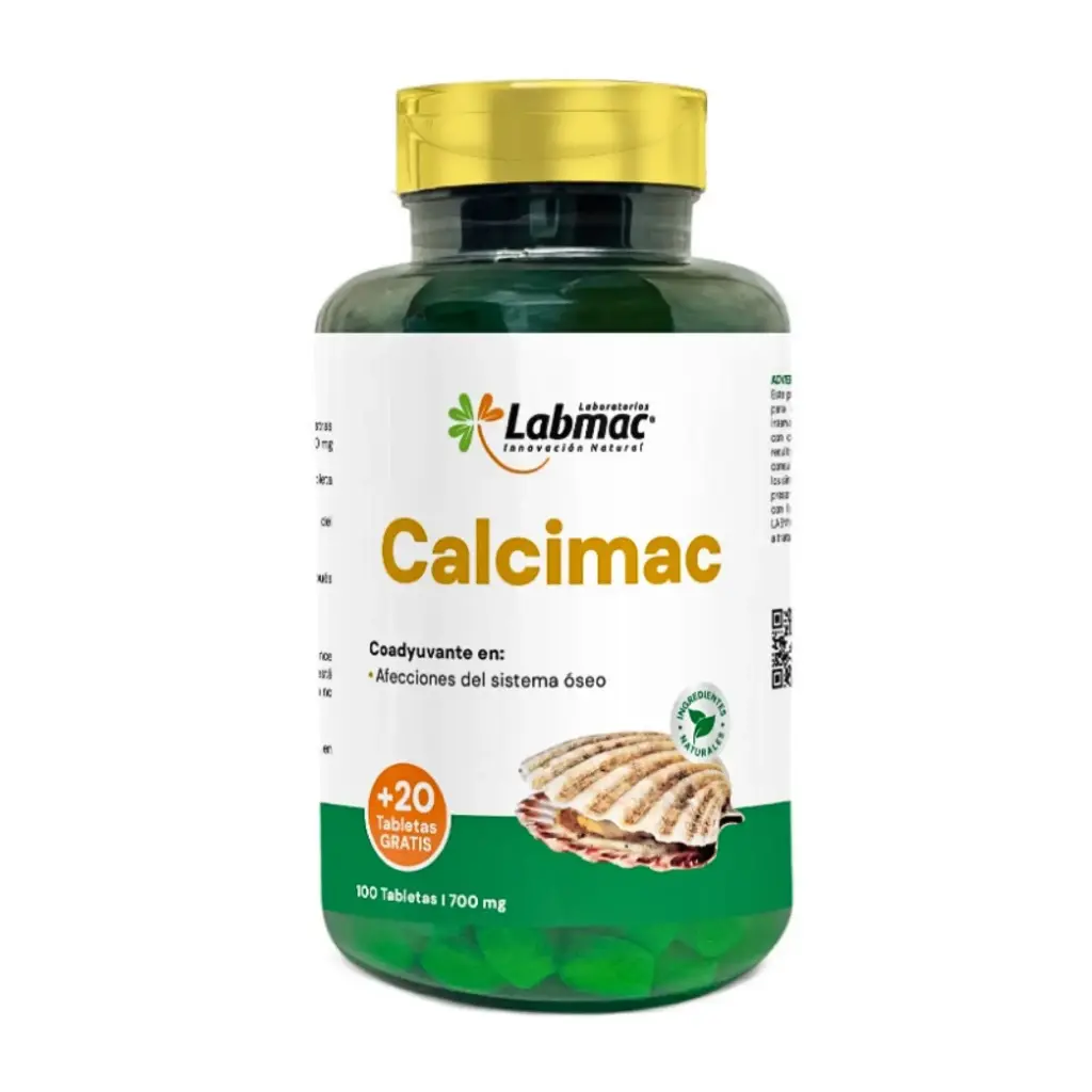 [LBM-0011] CALCIMAC 120 TABLETAS 700 MG LABMAC