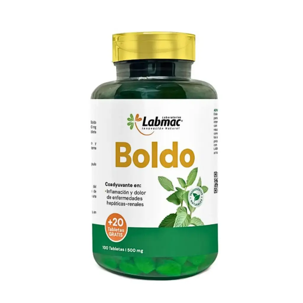 BOLDO 120 TABLETAS 500 MG LABMAC