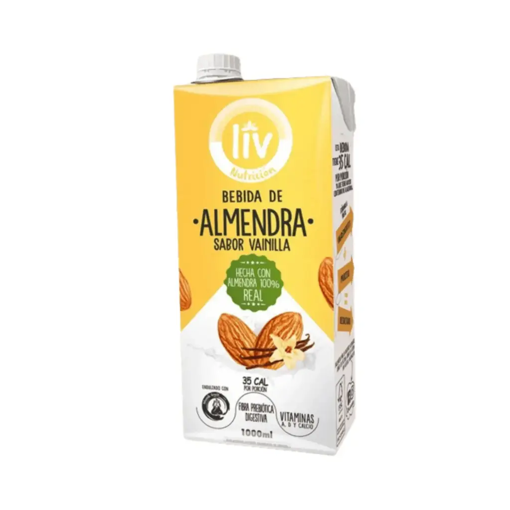 BEBIDA DE ALMENDRA TETRAPACK VAINILLA 1000 ML LIV