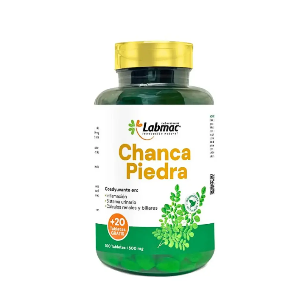 [LBM-0014] CHANCA PIEDRA 120 TABLETAS 500 MG LABMAC