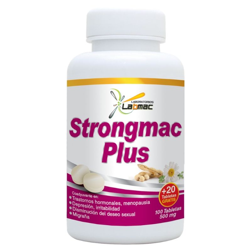 STRONGMAC PLUS 120 TABLETAS 500 MG LABMAC