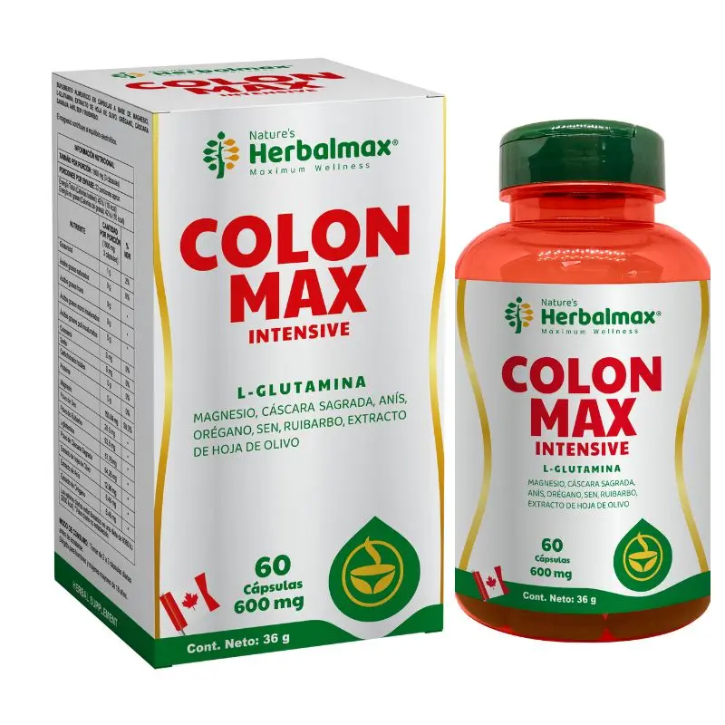 COLON MAX INTENSIVE 60 CAPSULAS 600MG HERBALMAX