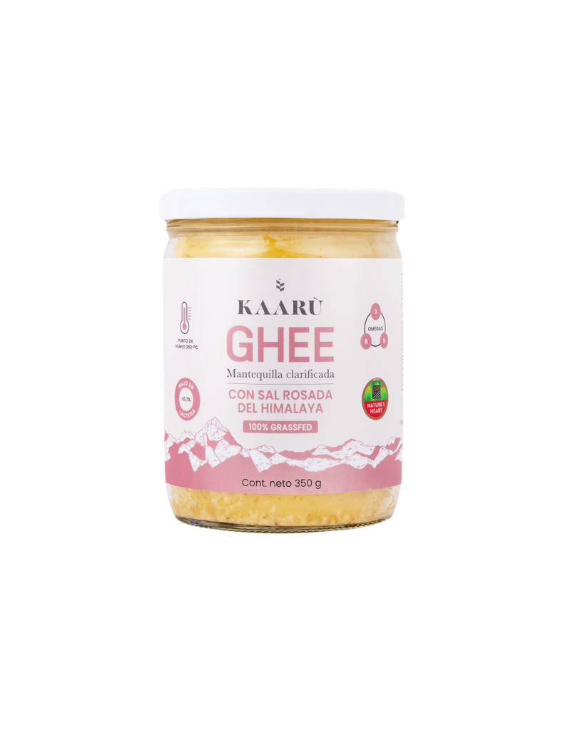 MANTEQUILLA GHEE 350 G CON SAL ROSADA KAARU
