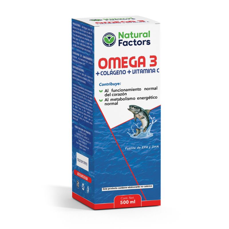 OMEGA 3 + COLAGENO + VITA C  JARABE 500 ML FACTORS
