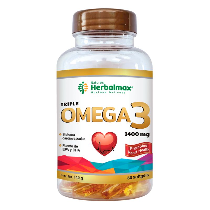 [HMX-0002] OMEGA 3 60 SOFTGEL 1400 MG HERBALMAX