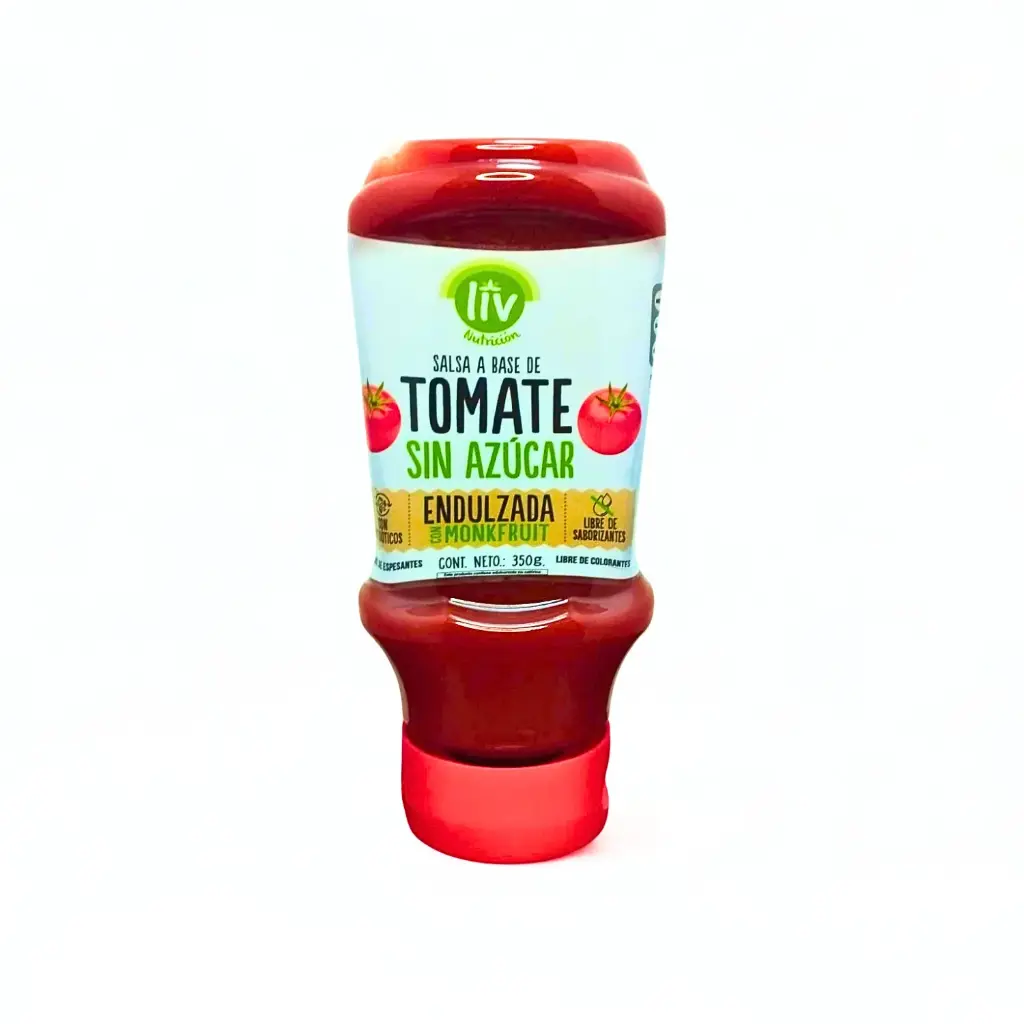 SALSA DE TOMATE SIN AZUCAR 350 G LIV
