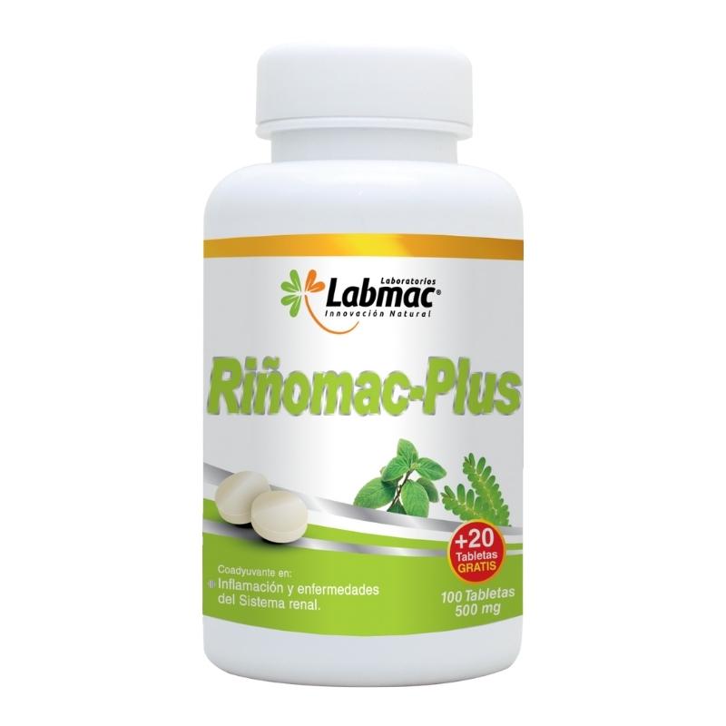 [LBM-0022] RIÑOMAC PLUS 120 TABLETAS 500 MG LABMAC 