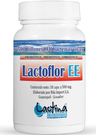 LACTOFLOR EE 10 CAPSULAS 500 MG LACTINA