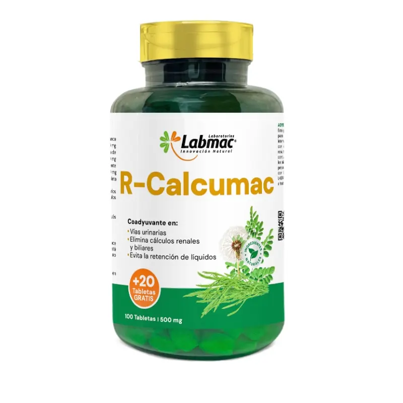 R-CALCUMAC 120 TABLETAS 500 MG LABMAC