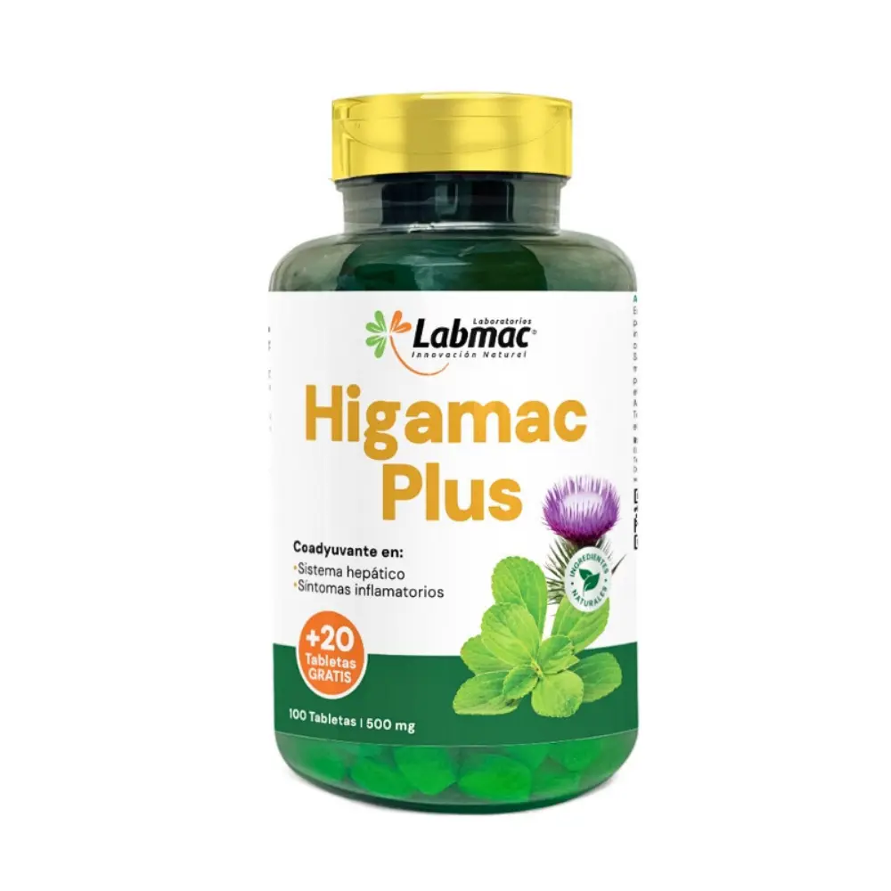 HIGAMAC PLUS 120 TABLETAS 500 MG LABMAC