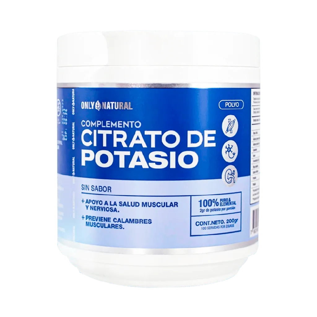 [ONL-0041] CITRATO DE POTASIO POLVO 200 GR ONLY NATURAL