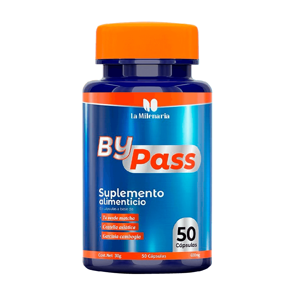 BY PASS 50 CAPSULAS 600 MG LA MILENARIA