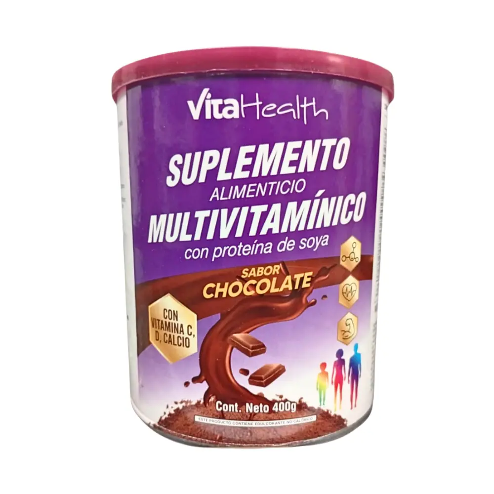 SUPLEMENTO MULTIVITAMICO POTE 400 G CHOCOLATE VITAHEALTH