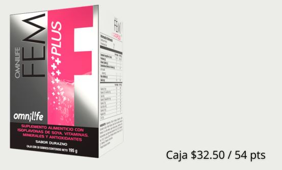 FEM PLUS CAJA 30 SACHET 195 GR.  OMNILIFE
