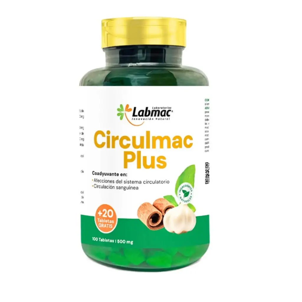 CIRCULMAC PLUS 120 TABLETAS 500 MG LABMAC