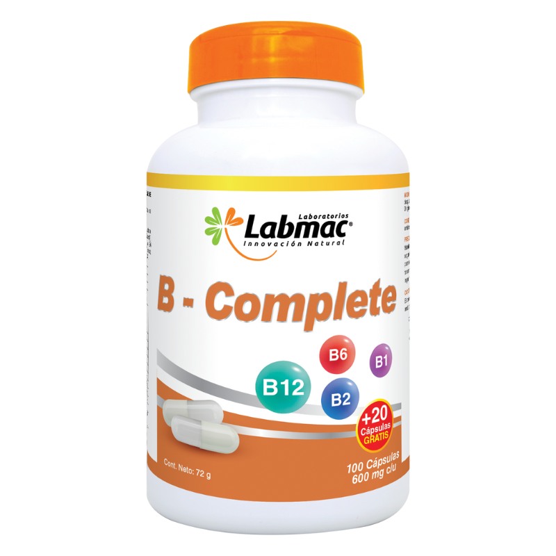B-COMPLETE 120 CAPSULAS 600 MG LABMAC