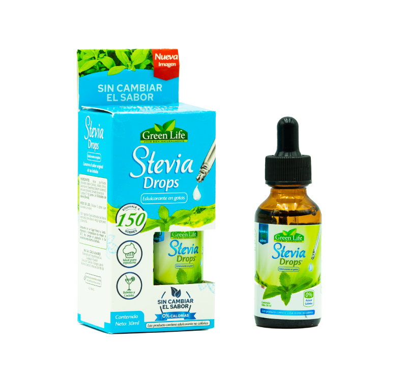 STEVIA DROPS 30 ML  BURBUJA GREEN LIFE