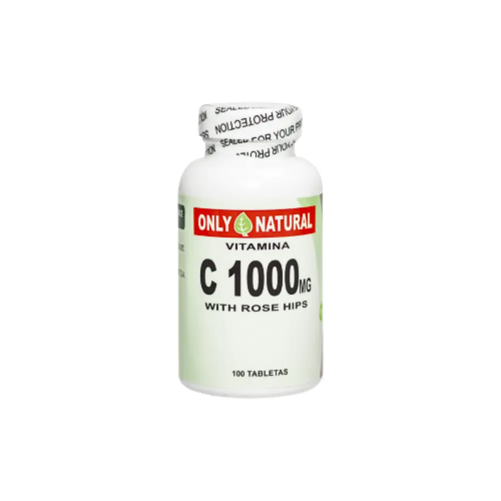 VITAMINA C 100 TABLETAS 1000 MG ONLY NATURAL