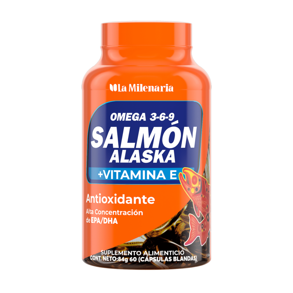 SALMON ALASKA VITA E 60 CAPSULAS LA MILENARIA