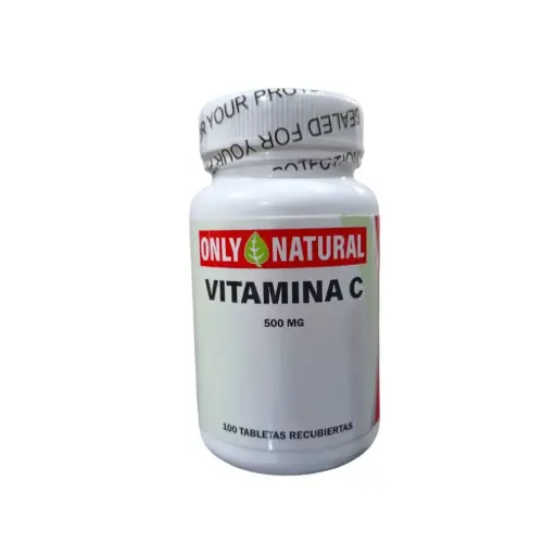 [ONL-0004] VITAMINA C 100 TABLETAS 500 MG ONLY NATURAL 