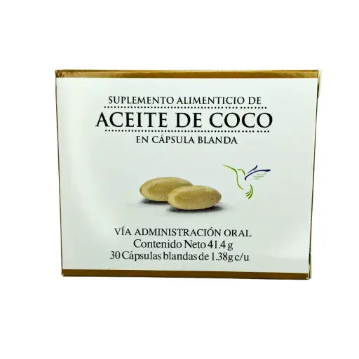 [FBP-0006] ACEITE DE COCO 30 CAPSULAS CAJA 41.4 G FARBIO