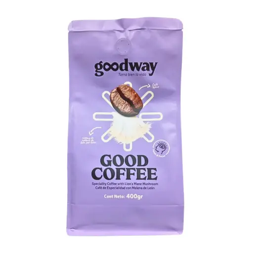 [GWE-0002] CAFE CON EXTRACTO DE HONGO MELENA DE LEON 400 G GOODWAY