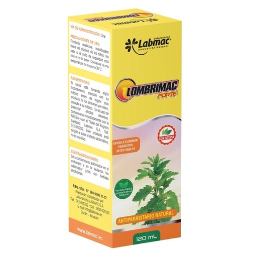 [LBM-0118] LOMBRIMAC FORTE JARABE 120 ML LABMAC