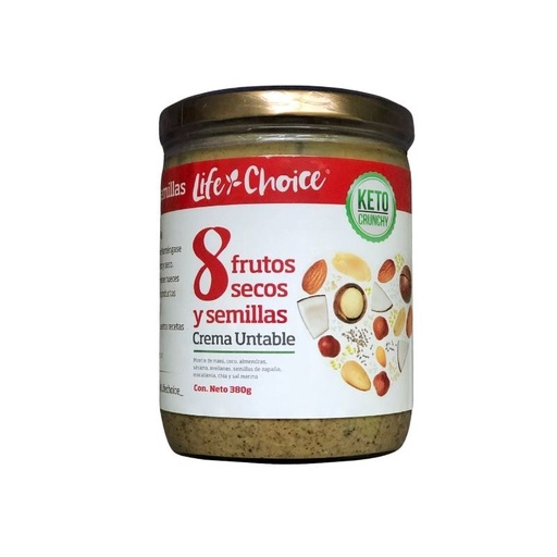 [LCH-0010] 8 FRUTOS SECOS MANTEQUILLLA LIFE CHOICE