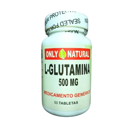 [ONL-0003] L-GLUTAMINA 50 TABLETAS 500 MG ONLY NATURAL