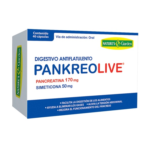 [NTG-0017] PANKREOLIVE 40 CAPSULAS