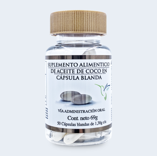 [FBP-0009] ACEITE DE COCO 50 CAPSULAS 69 G FARBIO