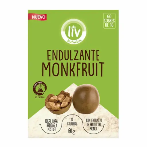 [LIV-0037] ENDULZANTE MONKFRUIT 60 SOBRES LIV