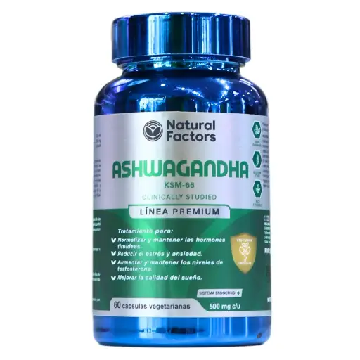 [NTF-0052] ASHWAGANDHA 60 CAPSULAS 500 MG FACTORS