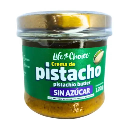 [LCH-0014] CREMA DE PISTACHO SIN AZUCAR 120 G LIFE CHOICE