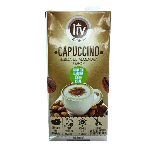[LIV-0046] BEBIDA DE ALMENDRA TETRAPACK CAPUCCINO 1000 ML LIV