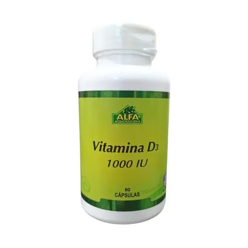 [ALF-0010] VITAMINA D3 60 CAPSULAS 1000 IU ALFA