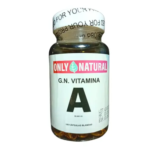 [ONL-0013] VITAMINA A 100 SOFTGEL 10.000 IU ONLY NATURAL
