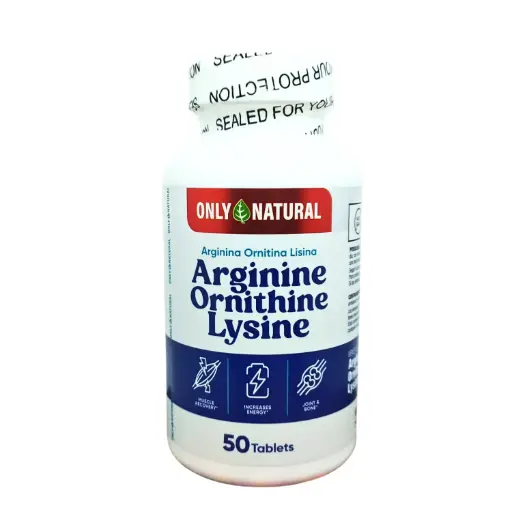 [ONL-0046] ARGININE ORNITHINE LYSINE 50 TABLETAS ONLY NATURAL