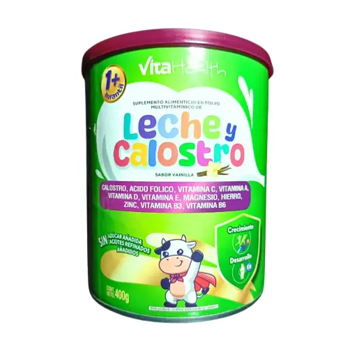 [VTH-0034] LECHE Y CALOSTRO VAINILLA 400 G VITAHEALTH
