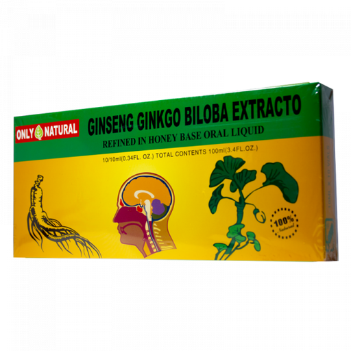 [ONL-0028] GINSENG-GINKGO BILOBA X30 AMPOLLAS BEBIBLES ONLY NATURAL 