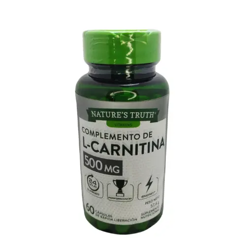 [NTT-0003] L-CARNITINA 60 CAPSULAS 500 MG NATURES TRUTH