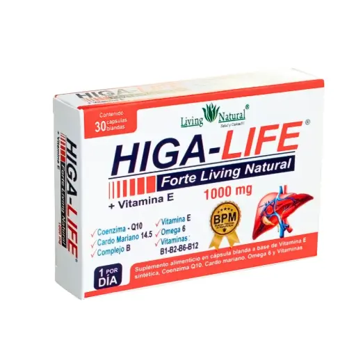 [LVN-0003] HIGA-LIFE 30 CAPSULAS 1000 MG CAJA LIVING NATURAL
