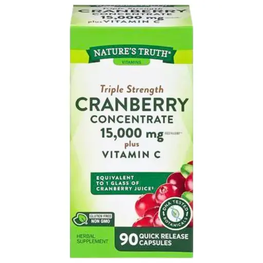 [NTT-0006] CRANBERRY Y VITAMINA C 90 CAPSULAS 15000 MG NATURES TRUTH