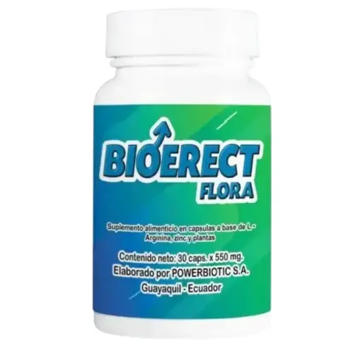 [LTN-0042] BIOERECT FLORA 30 CAPSULAS 550 MG LACTINA