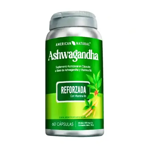 [AMN-0009] ASHWAGANDHA CON VITAMINA B6 60 CAPSULAS AMERICAN NATURAL