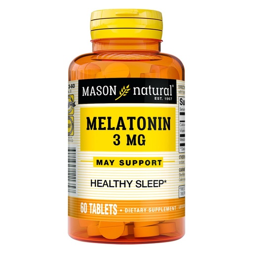 [MSN-0001] MELATONIN 60 TABLETAS 3 MG MASON